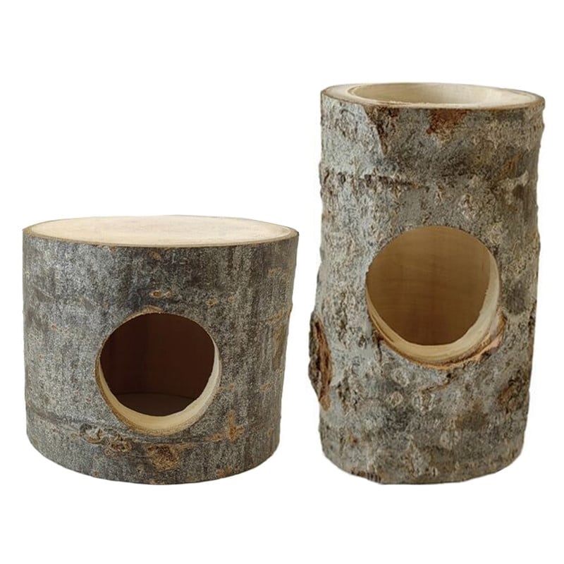 Medinės žiurkėno žaidimų aikštelės platformos žaislas graužikams Natūralaus gyvenimo slėptuvės tunelio žaislas