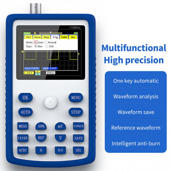 80% 2021 Hot Sell FNIRSI 1C15+ Professional Digital Oscilloscope 500MS/S 110M Analog Bandwidth