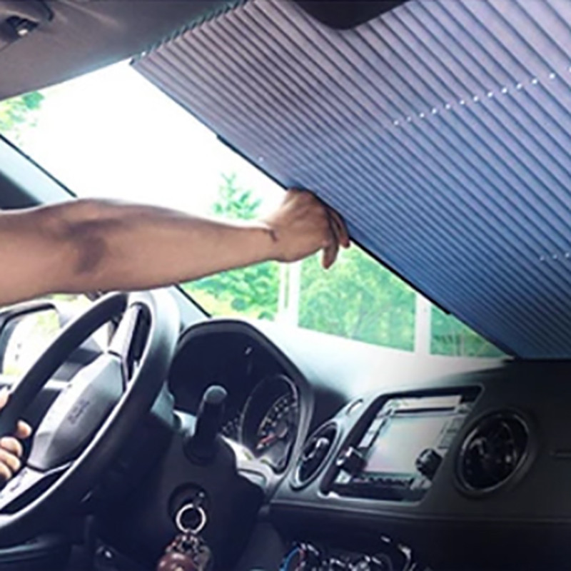 Auto esiklaasi päikesevari kardina sissetõmmatav komplekt eesmine tagaklaas päikesevarju kaitse UV-peegeldav kile Auto päikesesirmi katted