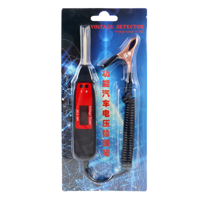 3–48 V automobilių sunkvežimių skaitmeninis LCD grandinės testeris su 11 pėdų vielos automobilio grandinės linijos bandymo rašiklio įtampos matuokliu ir lempos zondo diagnostikos įrankiu