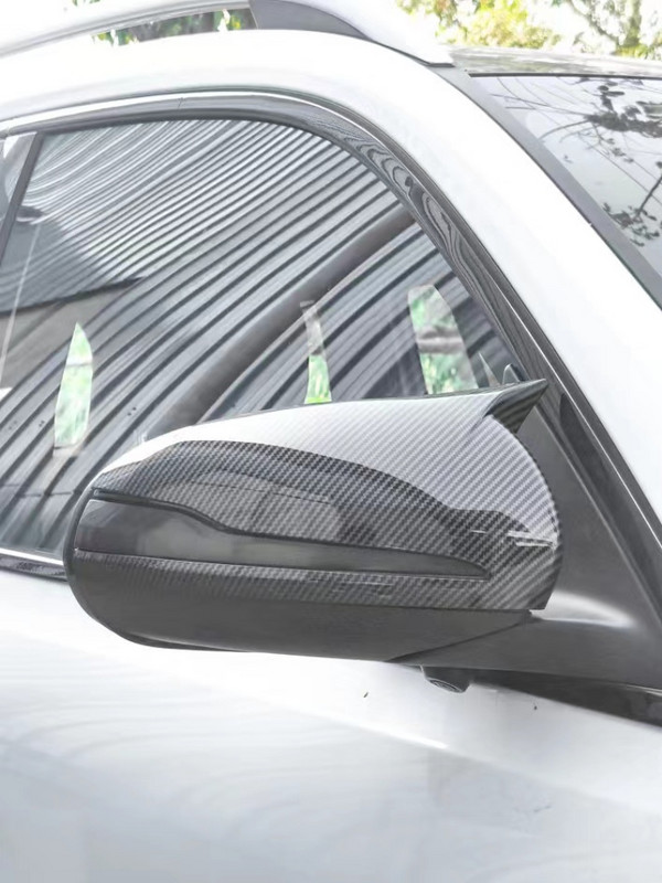 Anglies pluošto automobilio šoninio galinio vaizdo veidrodžio dangtis, skirtas Mercedes-Benz W205 W213 X253 CE GLC GLA GLB klasė