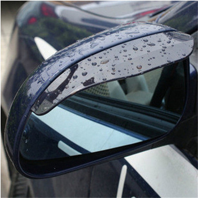 2pcs / set PVC car rearview mirror sticker rain eyebrow weatherstrip car mirror rain protector protective cover car accessories