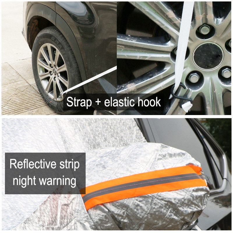 Zaštita od sunca za automobil Polupokrov Odjeća za automobil Prednje staklo Zaštita od sunca Toplinski štit Zadebljani štitnik za snijeg Snježni pokrivač