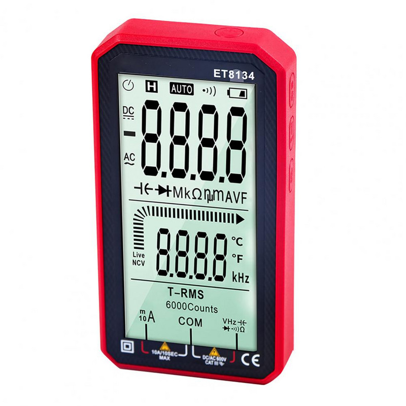 1 Set Smart Multimeter Veliki zaslon ABS Mjerenje strujnog otpora Tester Održavanje kruga