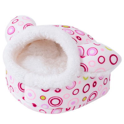 Kućica za hrčke Slatki krevet Zimsko toplo plišano gnijezdo Mali kućni ljubimac Skrivalo za vjevericu Jež Činčila Zec