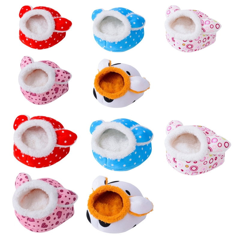 Kućica za hrčke Slatki krevet Zimsko toplo plišano gnijezdo Mali kućni ljubimac Skrivalo za vjevericu Jež Činčila Zec