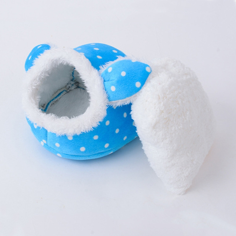 Kućica za hrčke Slatki krevet Zimsko toplo plišano gnijezdo Mali kućni ljubimac Skrivalo za vjevericu Jež Činčila Zec