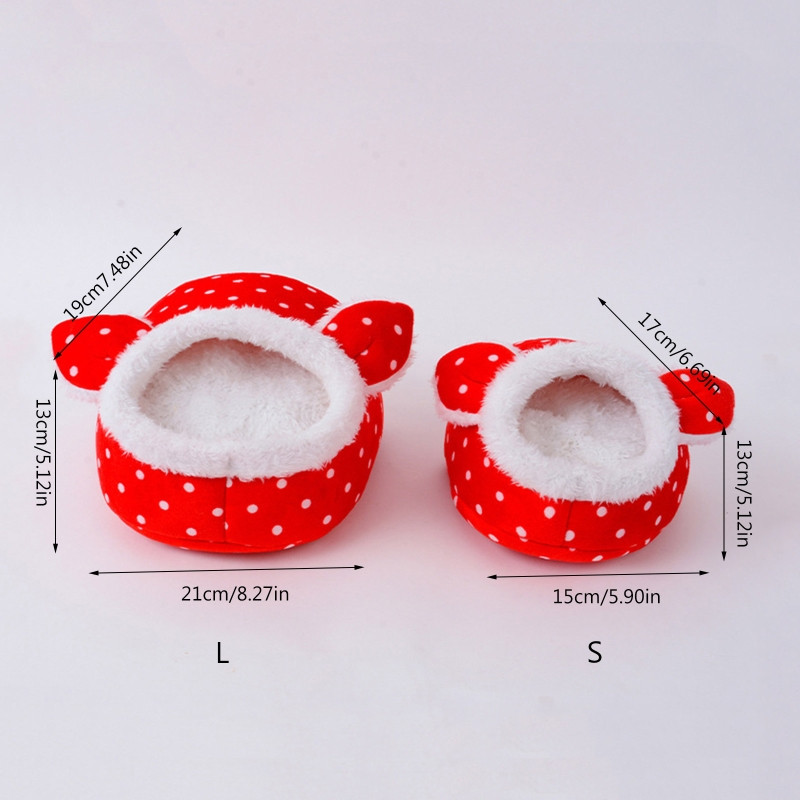 Kućica za hrčke Slatki krevet Zimsko toplo plišano gnijezdo Mali kućni ljubimac Skrivalo za vjevericu Jež Činčila Zec