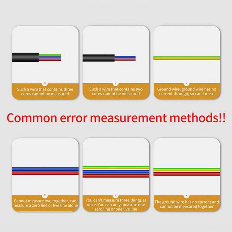 Clamp Ampermetar Standardni DC/AC tester Prijenosni digitalni multimetar Ohm dioda NVC Hz tester za popravak uređaja