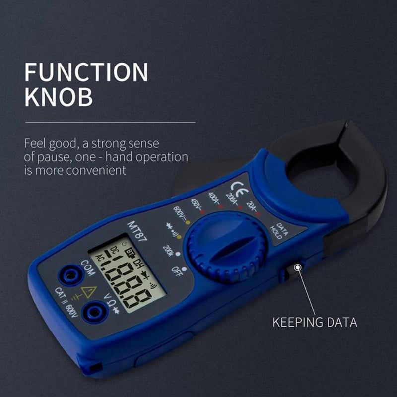 Clamp Ampermetar Standardni DC/AC tester Prijenosni digitalni multimetar Ohm dioda NVC Hz tester za popravak uređaja