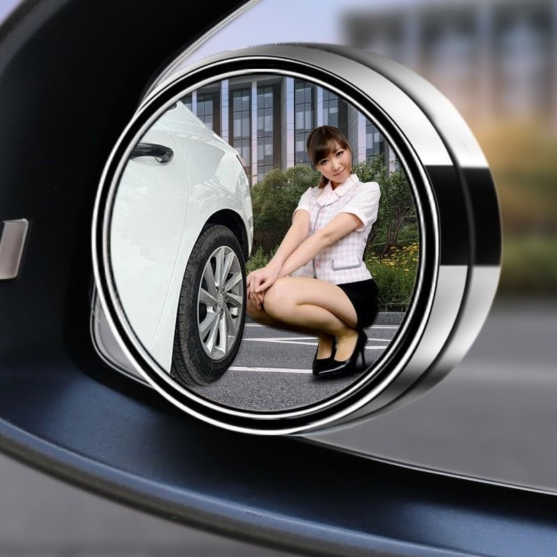 2vnt automobilio galinio vaizdo veidrodis mažas apvalus veidrodis aklosios zonos pagalbinis veidrodis automobilio veidrodis 360 laipsnių reguliuojamo stiklo galinio vaizdo veidrodis