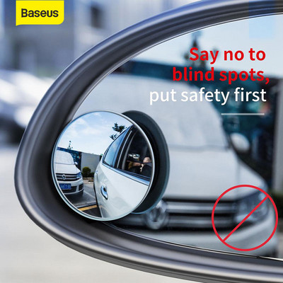 Baseus 2 gab Full View HD auto atpakaļskata spogulis vieglajām automašīnām atpakaļskata spogulis pret aklo stāvvietu bezmalu spoguļi