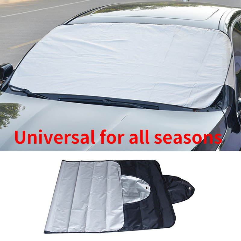 150x70 universalus automobilio priekinio stiklo dangtis, sniego apsaugos nuo ledo dangtis, žieminis vasaros automobilio priekinio stiklo skydas nuo saulės