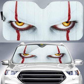 Cadou de Halloween 3D Cool Horror Movies Design Imprimare Protejați interiorul mașinii Parbriz față Umbrie de soare pliabilă pentru mașini SUV