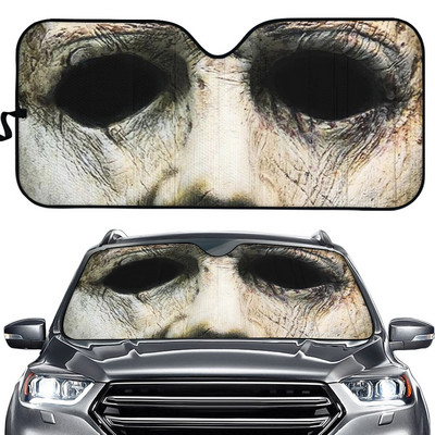 Cadou de Halloween 3D Cool Horror Movies Design Imprimare Protejați interiorul mașinii Parbriz față Umbrie de soare pliabilă pentru mașini SUV