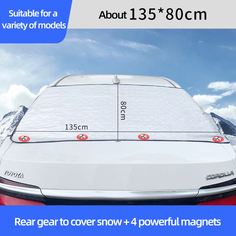 Snježni pokrivač za automobil Polupokrivač za prednje vjetrobransko staklo Zaštita od mraza i snijega Produljena i podebljana Zaštita od smrzavanja Zimske zalihe za automobile 1P