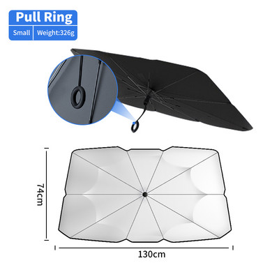 Umbrelă de soare pentru mașină Karcle Umbrelă de parbriz pentru mașină Geam din față automat Huse de soare pliabile Protector de umbrelă de soare pentru mașină Accesorii pentru mașină