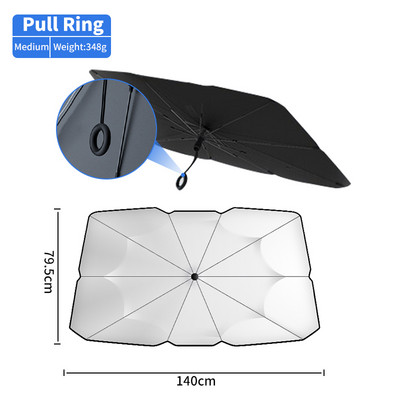 Umbrelă de soare pentru mașină Karcle Umbrelă de parbriz pentru mașină Geam din față automat Huse de soare pliabile Protector de umbrelă de soare pentru mașină Accesorii pentru mașină