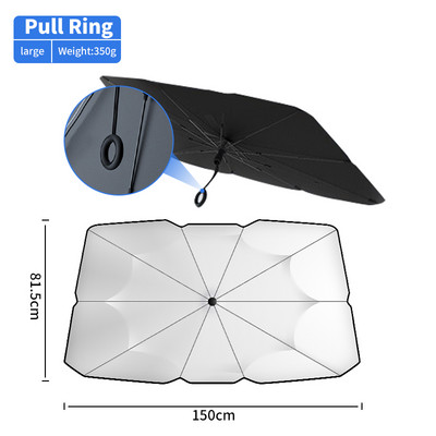 Umbrelă de soare pentru mașină Karcle Umbrelă de parbriz pentru mașină Geam din față automat Huse de soare pliabile Protector de umbrelă de soare pentru mașină Accesorii pentru mașină