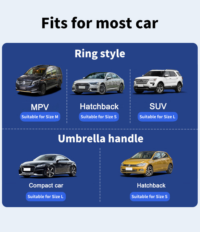 Umbrelă de soare pentru mașină Karcle Umbrelă de parbriz pentru mașină Geam din față automat Huse de soare pliabile Protector de umbrelă de soare pentru mașină Accesorii pentru mașină
