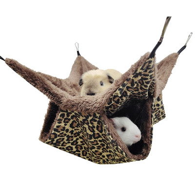 Viseća mreža za hrčka, dvoslojna, topla, topla vreća za spavanje, viseći kavez