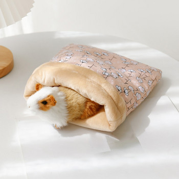 Μαλακό Fleece Κρεβάτι Κουνέλι Χάμστερ Sleeping Bag Μικρά κατοικίδια Cave Nest Κρεβάτι