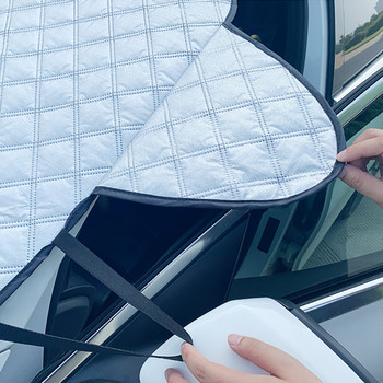 Висококачествен магнитен автомобилен сенник Four Seasons Покривало за автомобилен сенник за предно стъкло Слънцеотразителен сенник Покривало за предно стъкло