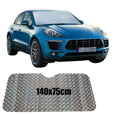 130x60 130x70cm Automašīnas saulessargs UV aizsardzības aizkars Automašīnas saulessargs Plēve Vējstikla Visor Priekšējais vējstikls Saulessargs Aizsargs Saulessargs
