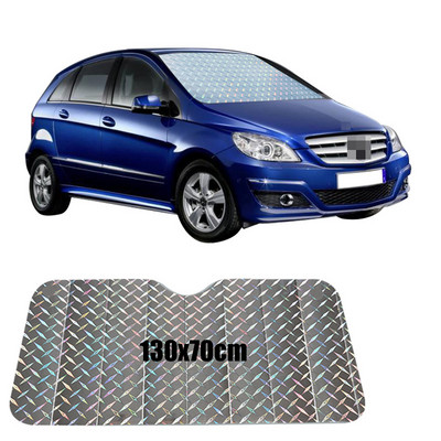 130x60 130x70cm Automašīnas saulessargs UV aizsardzības aizkars Automašīnas saulessargs Plēve Vējstikla Visor Priekšējais vējstikls Saulessargs Aizsargs Saulessargs