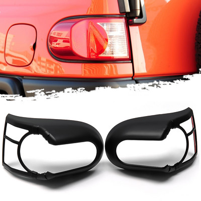 Car Styling ABS Hromēta aizmugurējā aizmugurējā luktura priekšējo lukturu aizsargapvalka apdare, melna Toyota FJ Cruiser 2007-2018 2019 2020 2021 2022