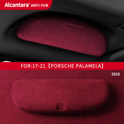 Alkalmas Porsche Palamela Alcantara velúr szemüvegtokhoz, Cayenne Macan speciális autós napszemüvegtartóhoz