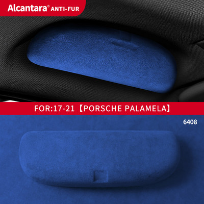 Alkalmas Porsche Palamela Alcantara velúr szemüvegtokhoz, Cayenne Macan speciális autós napszemüvegtartóhoz