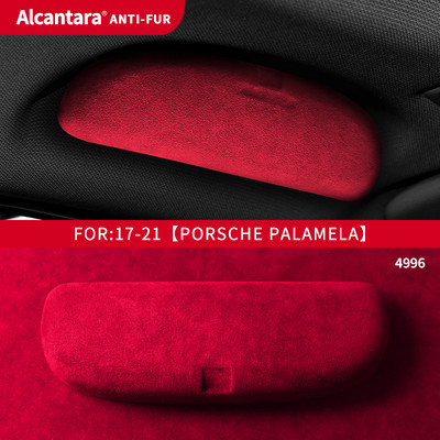Alkalmas Porsche Palamela Alcantara velúr szemüvegtokhoz, Cayenne Macan speciális autós napszemüvegtartóhoz