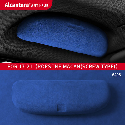 Alkalmas Porsche Palamela Alcantara velúr szemüvegtokhoz, Cayenne Macan speciális autós napszemüvegtartóhoz