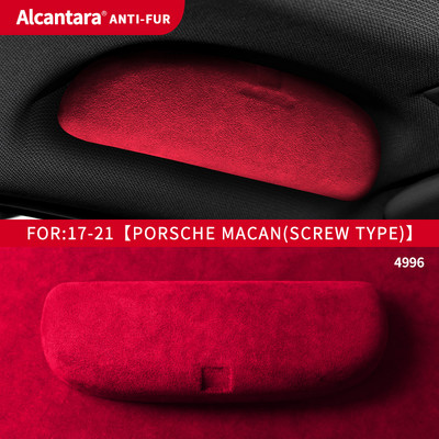 Alkalmas Porsche Palamela Alcantara velúr szemüvegtokhoz, Cayenne Macan speciális autós napszemüvegtartóhoz