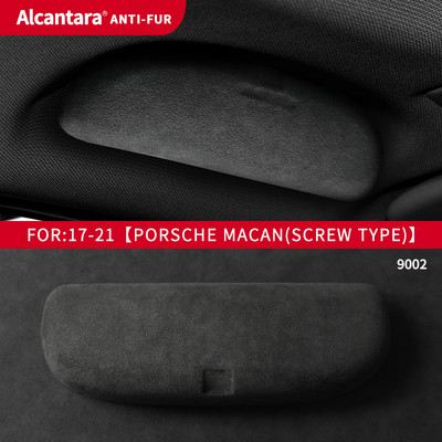 Alkalmas Porsche Palamela Alcantara velúr szemüvegtokhoz, Cayenne Macan speciális autós napszemüvegtartóhoz