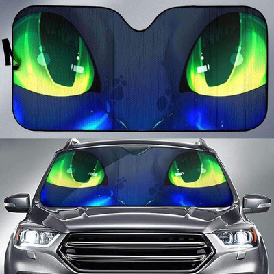 Első szélvédős napernyő az autóhoz Cool Iron Eyes Print Auto Visor Shield Cover Nyári Jármű napernyők pare soleil de voiture