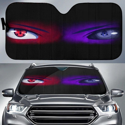 Első szélvédős napernyő az autóhoz Cool Iron Eyes Print Auto Visor Shield Cover Nyári Jármű napernyők pare soleil de voiture