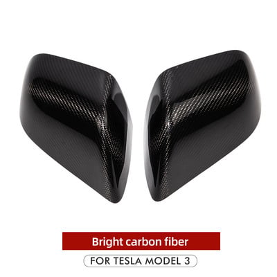 Hátsó tükörborítás Tesla Model 3 Y valódi száraz szénszálas oldalsó visszapillantó tükrök matrica külső dekoráció módosítása 2017-2023