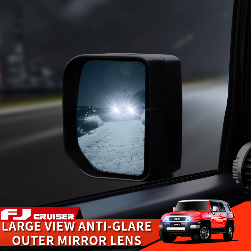 06-21 m. Toyota FJ Cruiser priedai Išorės modifikacija Išorinis veidrodėlis HD Neakinantis šildymas Didelio vaizdo išgaubtas objektyvas