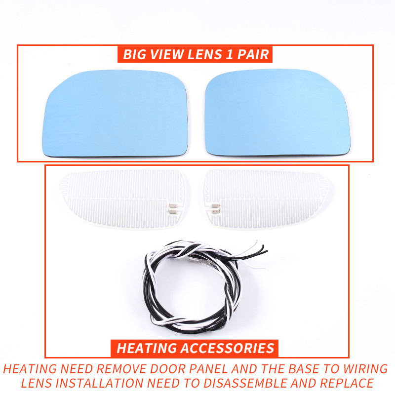 06-21 m. Toyota FJ Cruiser priedai Išorės modifikacija Išorinis veidrodėlis HD Neakinantis šildymas Didelio vaizdo išgaubtas objektyvas