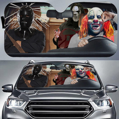 Horror Movie Car SunShade Jason Voorhees , Freddy Krueger , Pennywise Car SunShade horrorfilm szereplők