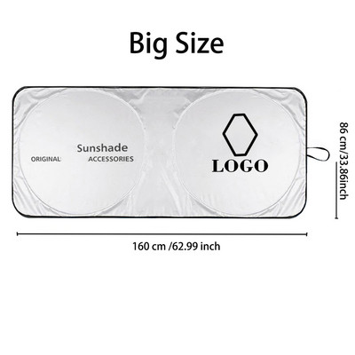Skirta Renault Duster Sandero Logan Megane Scenic Symbol Twingo automobilių skėčiai nuo saulės logotipas priekinio lango skydas nuo saulės skydelio dangtis Apsauga nuo UV spindulių