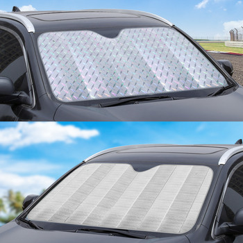 Κουρτίνα προστασίας από υπεριώδη ακτινοβολία αυτοκινήτου Κουρτίνα μεμβράνης ηλίου αυτοκινήτου Μπροστινό κάλυμμα ηλίου ηλίου 130x60 130x70cm