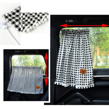 1 ΤΕΜ Universal Car Sun Shade Κουρτίνες Χαριτωμένο Cartoon Bear Styling Car Styling Πίσω Πλαϊνό Παράθυρο Παρμπρίζ Sunshade Protect Κουρτίνες παραθύρου