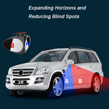 Ναι, παρακαλώ Καθρέπτης αυτοκινήτου Κυρτός ευρυγώνιος καθρέφτης μπροστινός τροχός Καθρέπτης αυτοκινήτου Περιστρεφόμενος ρυθμιζόμενος καθρέφτης τυφλού σημείου