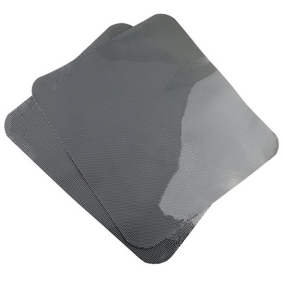 2gab 42x38cm DIY automašīnu uzlīmes Saulessargi Saules aizsargstikla pārsegs melns PVC saulessargs sānu loga vairogs ar maziem caurumiem