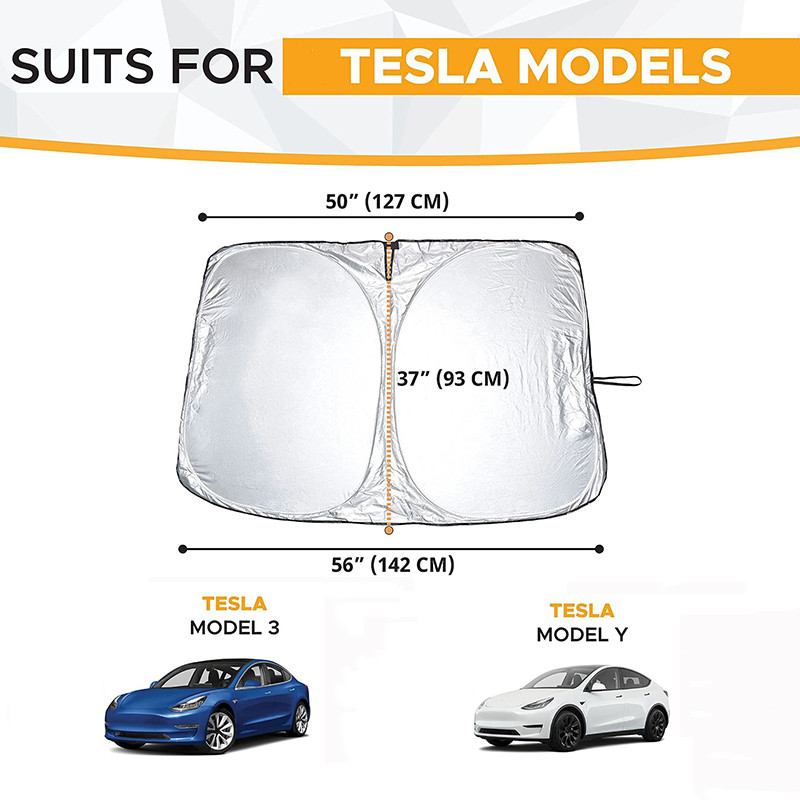 Automatikus szélvédő napernyő burkolat hőszigetelő Tesla Model 3 Y autóablak napernyő napvédő védő napernyő Coche tartozékok