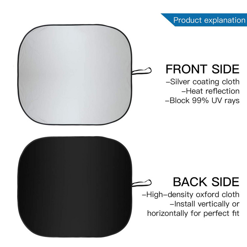 2x vjetrobransko staklo Sklopivi prednji prozor automobila Zaštitna folija za suncobran Vizir Automobilski interijer za limuzine SUV Dodaci za kamione