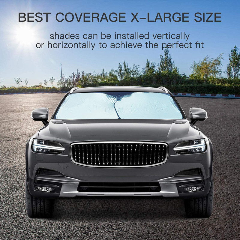 2x vjetrobransko staklo Sklopivi prednji prozor automobila Zaštitna folija za suncobran Vizir Automobilski interijer za limuzine SUV Dodaci za kamione